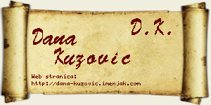 Dana Kuzović vizit kartica